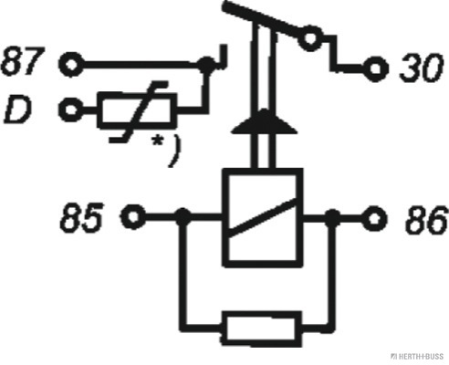 ELPARTS  75613198HB - relé, munkaáram