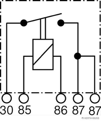 ELPARTS 1001580470 75613211HB - relé, munkaáram