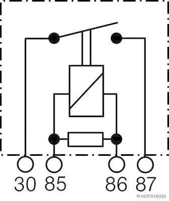 ELPARTS  75614604HB - relé, munkaáram