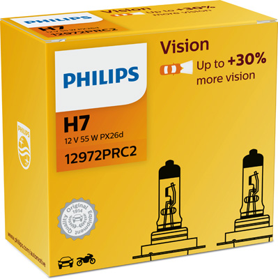 PHILIPS Izzó H7 12V/55W +30% 2db