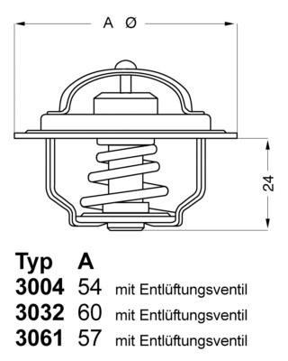 WAHLER 1000236562 3004.92D1 - Termosztát, hutofolyadék