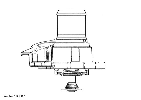 WAHLER WAH3171.82D termosztát, hűtőfolyadék