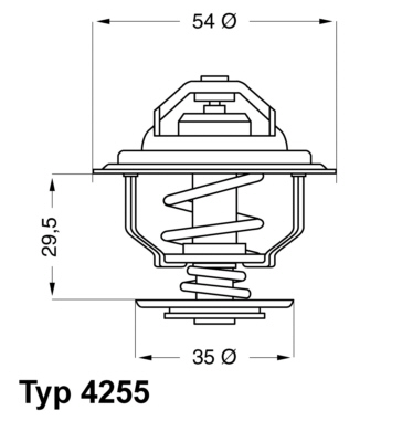 WAHLER WAH4255.87D termosztát, hűtőfolyadék