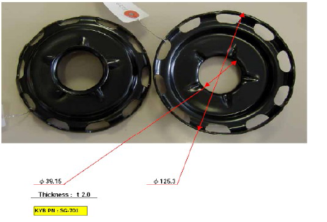 KYB 1000341649 KYSG-703 - Rugótányér