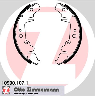 ZIMMERMANN 10990.107.1 Zimmermann fékpofakészlet