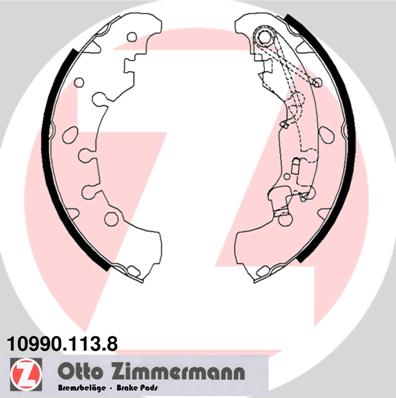 ZIMMERMANN ZIM10990.113.8 fékpofakészlet