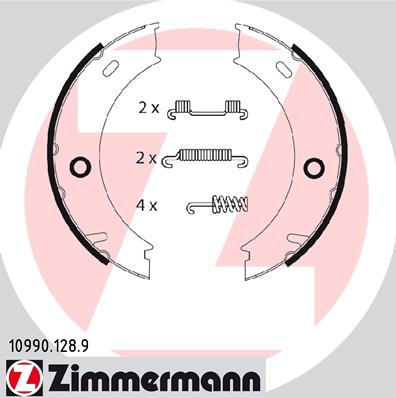 ZIMMERMANN ZIM10990.128.9 fékpofakészlet, rögzítőfék