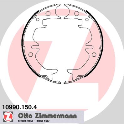 ZIMMERMANN ZIM10990.150.4 fékpofakészlet, rögzítőfék