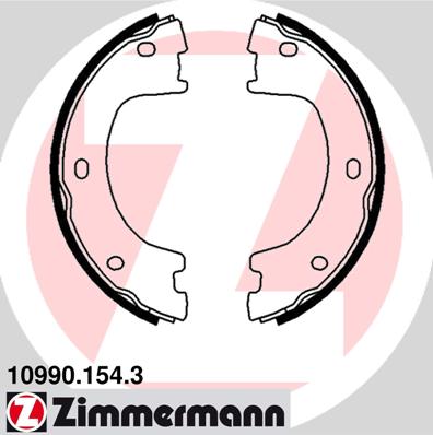 ZIMMERMANN ZIM10990.154.3 fékpofakészlet, rögzítőfék