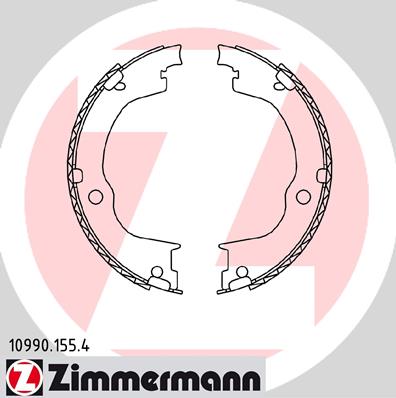 ZIMMERMANN ZIM10990.155.4 fékpofakészlet, rögzítőfék