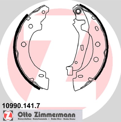 ZIMMERMANN ZIM10990.141.7 fékpofakészlet