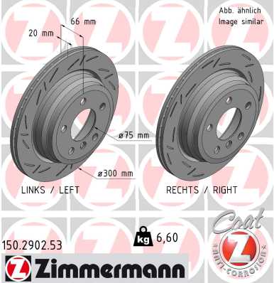 ZIMMERMANN ZIM150.2902.53 féktárcsa