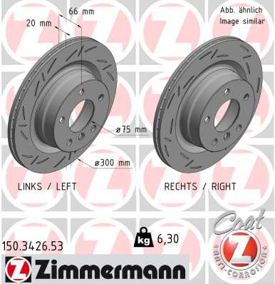 ZIMMERMANN ZIM150.3426.53 féktárcsa