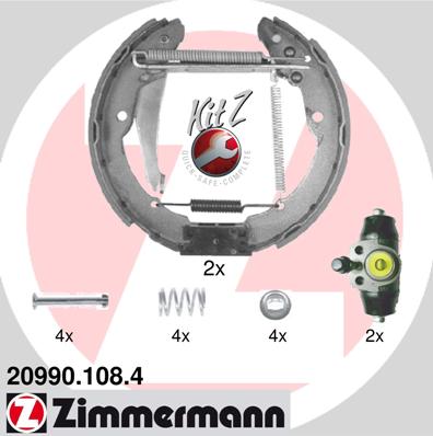 ZIMMERMANN ZIM20990.108.4 fékpofakészlet