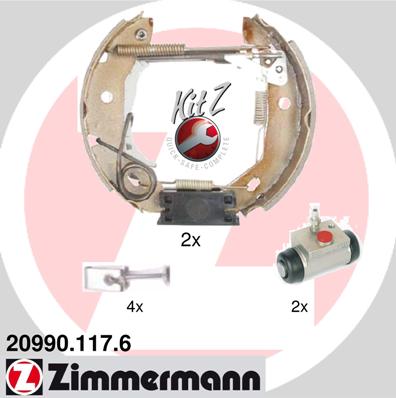 ZIMMERMANN ZIM20990.117.6 fékpofakészlet