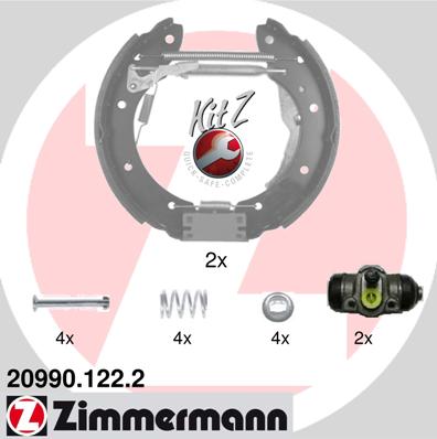 ZIMMERMANN ZIM20990.122.2 fékpofakészlet