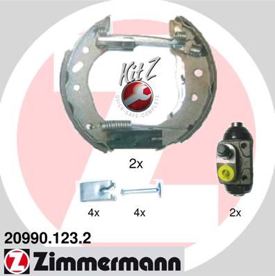 ZIMMERMANN ZIM20990.123.2 fékpofakészlet