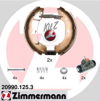 ZIMMERMANN ZIM20990.125.3 fékpofakészlet