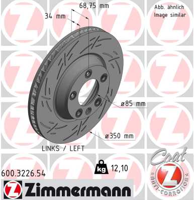 ZIMMERMANN ZIM600.3226.54 féktárcsa