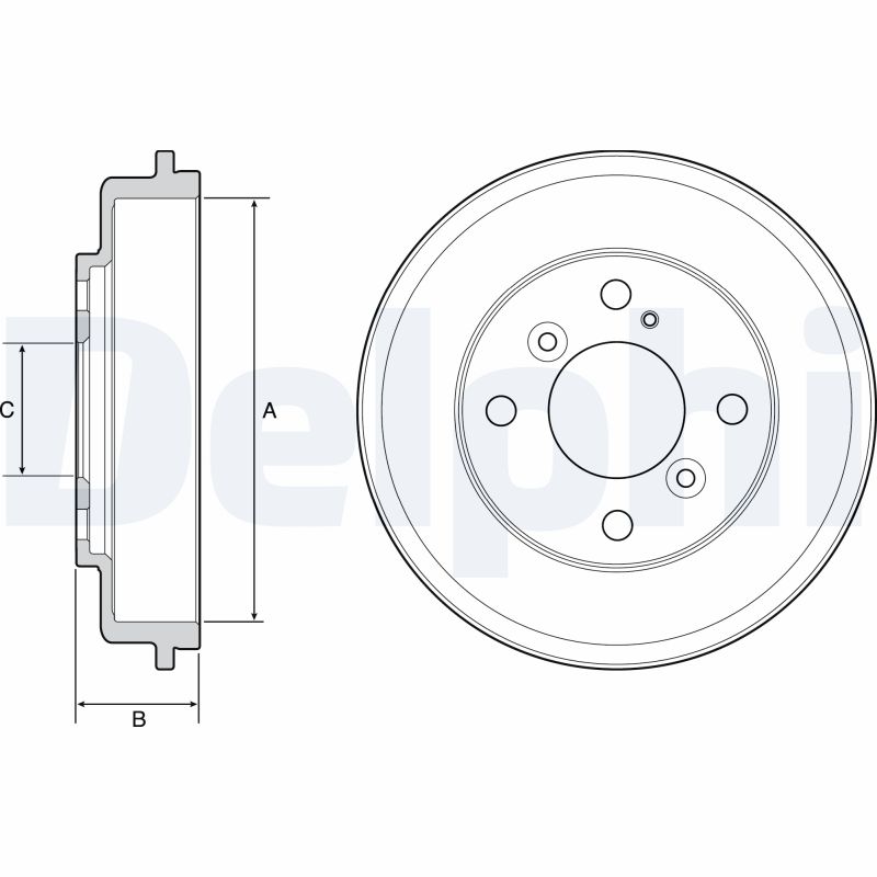 DELPHI DLP BF525 FÉKDOB