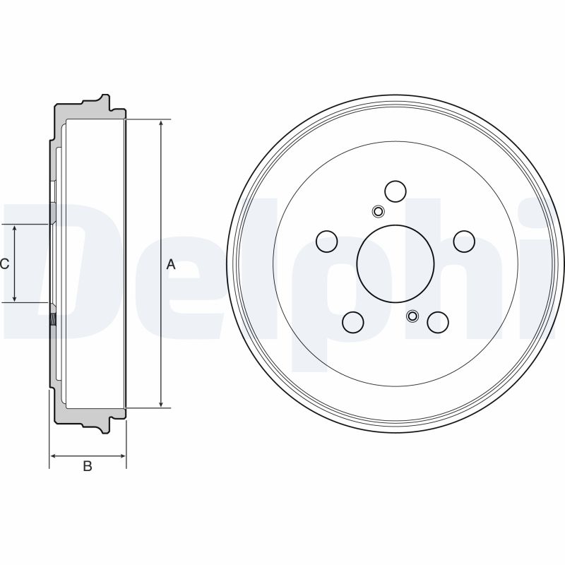 DELPHI DELBF536 Fékdob