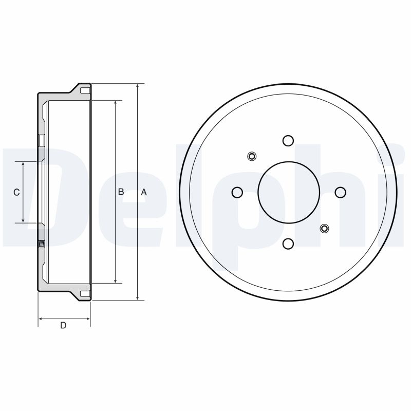 DELPHI DELBF604 Fékdob