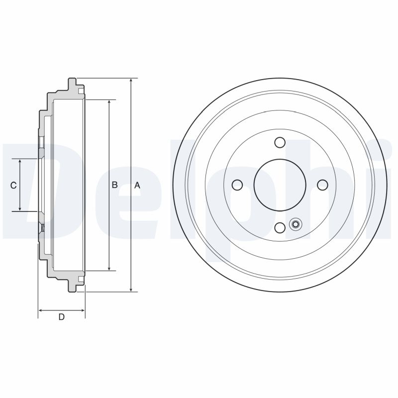 DELPHI DELBF618 Fékdob