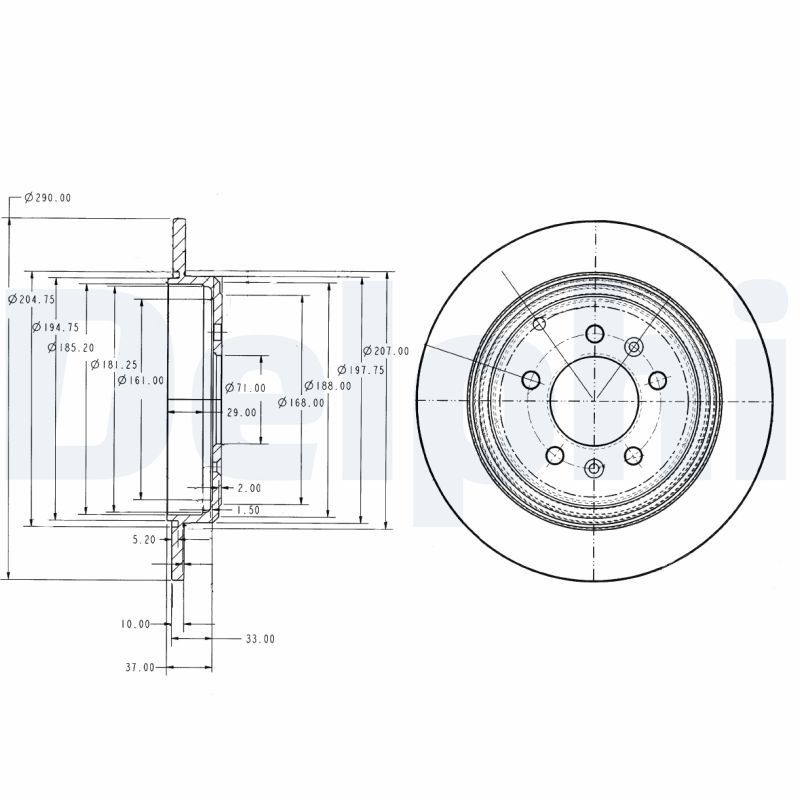 BENDIX 561 532 B H.féktárcsa pár 1db=1pár (2db) (4246.F1)