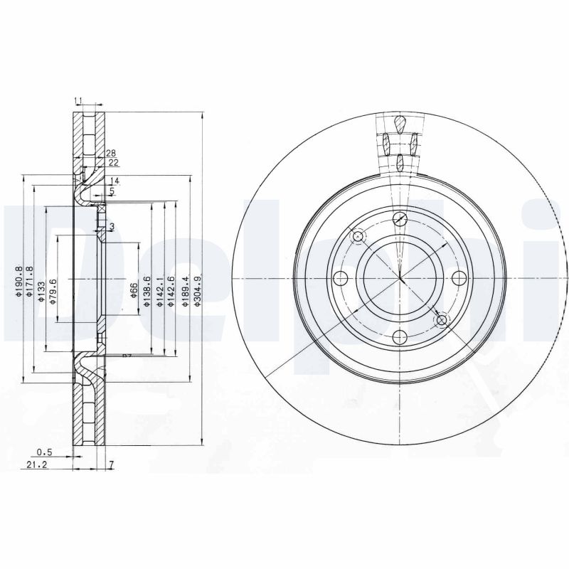 BENDIX 562 221 B E.féktárcsa pár  1db=1pár (2db) (4246.T1)