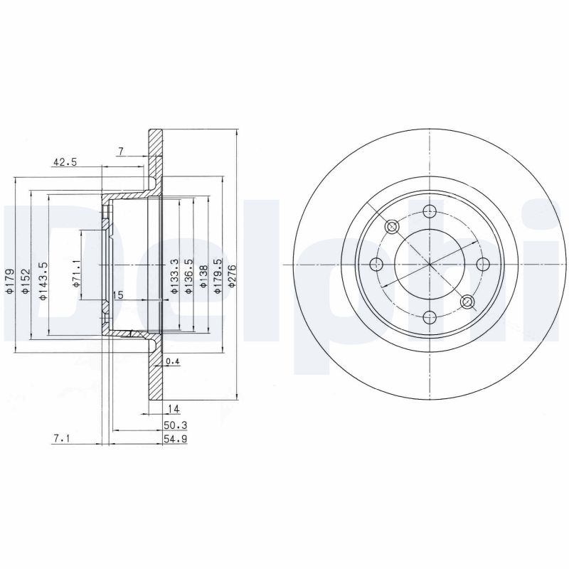 BENDIX 562 189 B H.féktárcsa pár 1db=1pár (2db) (4246.W4)