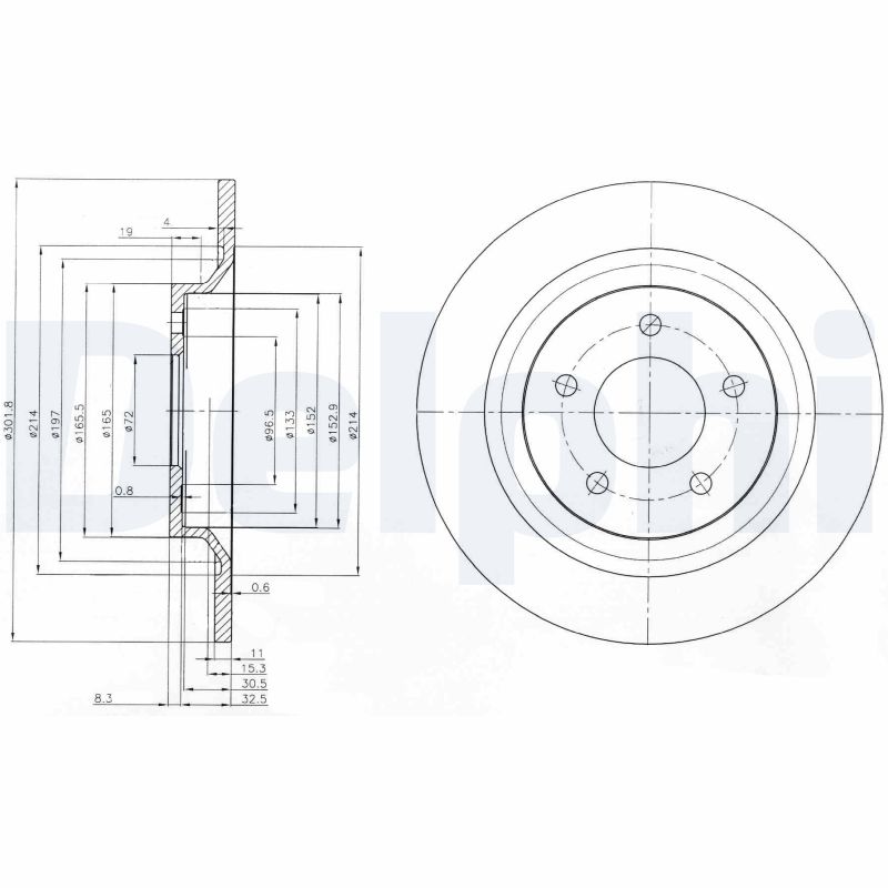 DELPHI DLP BG4026 Féktárcsa