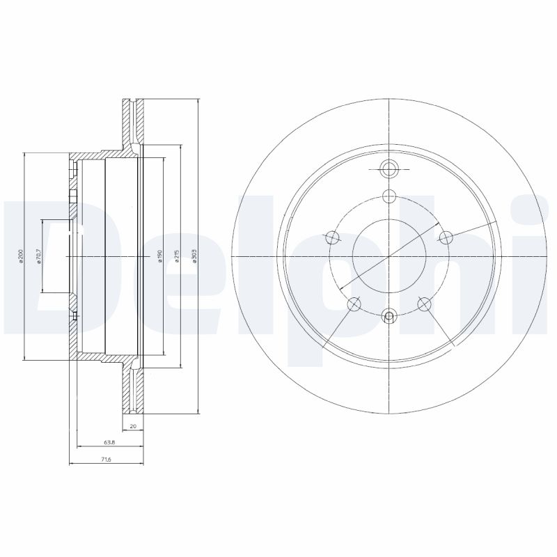 DELPHI BG4069 Féktárcsa (Ár 2db-ra) 1db rendelése=2db tárcsa