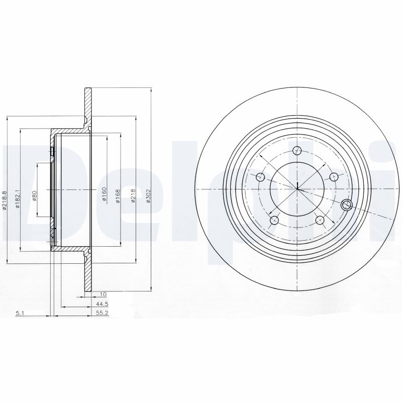 DELPHI BG4169 BG4169 FÉKTÁRCSA  - DOUBLE PACK - 2DB/CIKKSZÁM