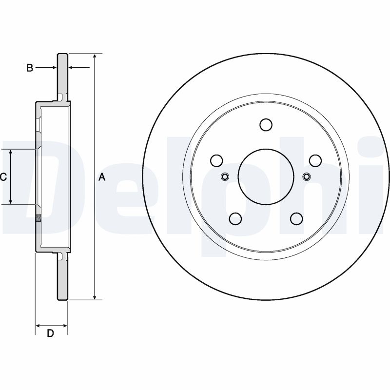 DELPHI DLP BG4183C Féktárcsa