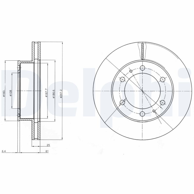 DELPHI BG4211C Féktárcsa