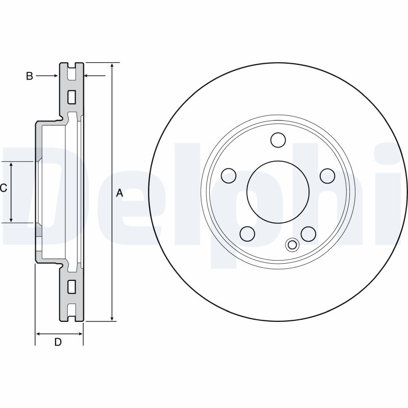 DELPHI DLP BG4554C Féktárcsa