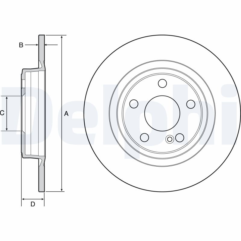 DELPHI DLP BG4558C Féktárcsa