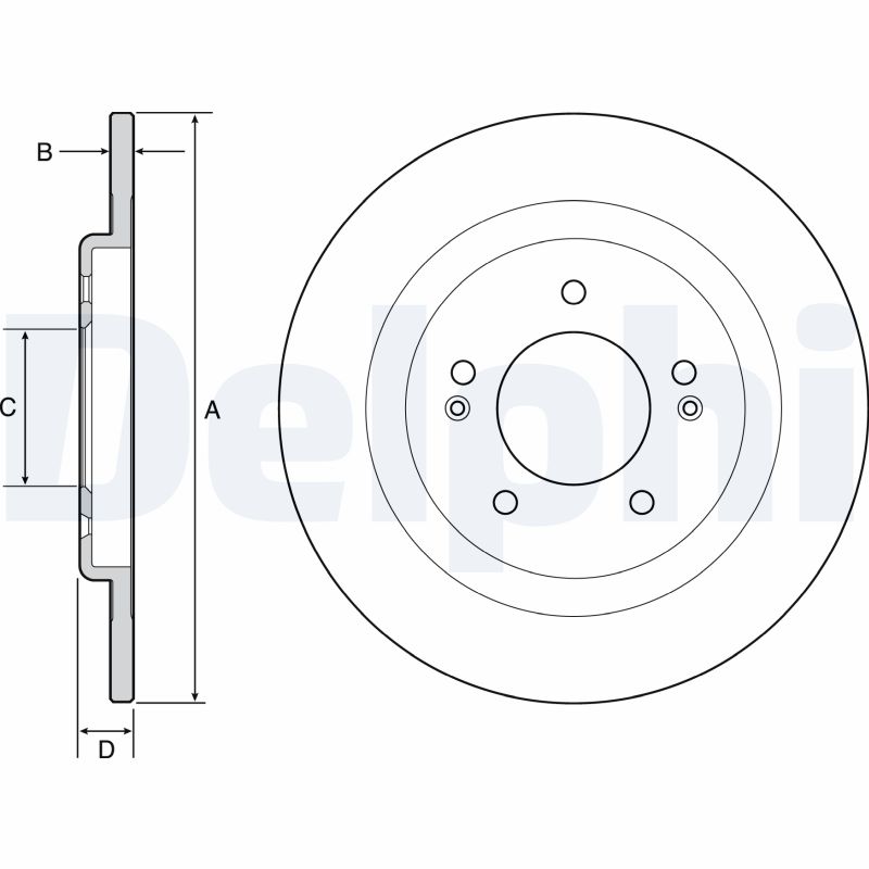 DELPHI DLP BG4563C Féktárcsa