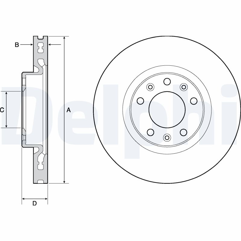 DELPHI DLP BG4669C Féktárcsa