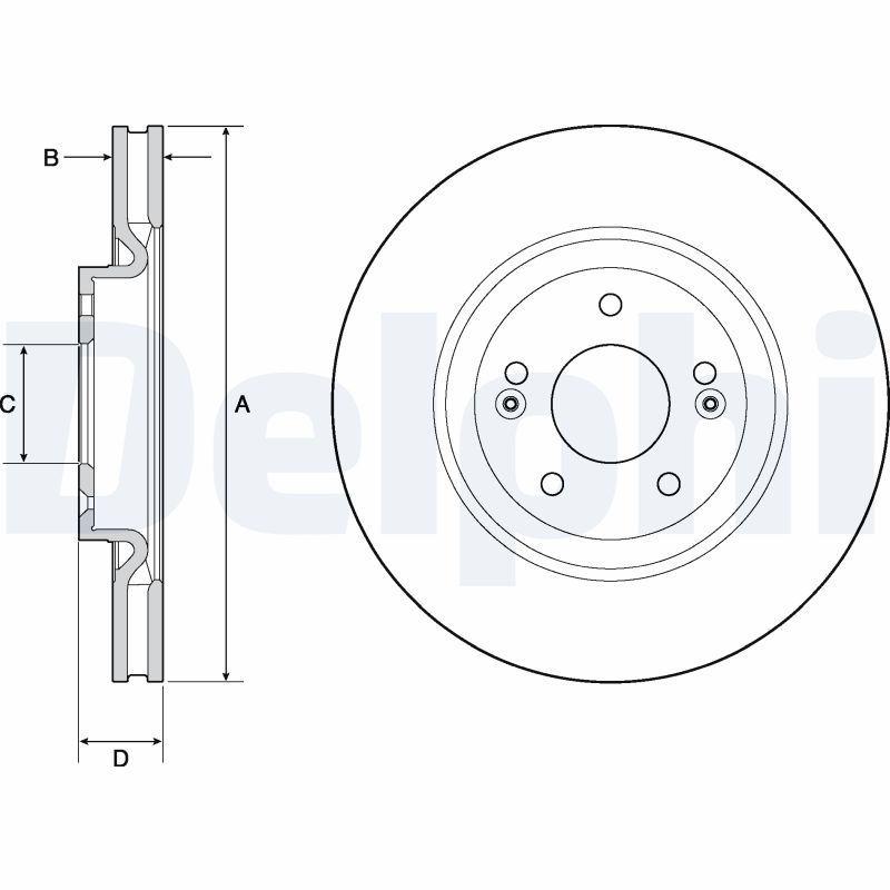 DELPHI DLP BG4683C Féktárcsa