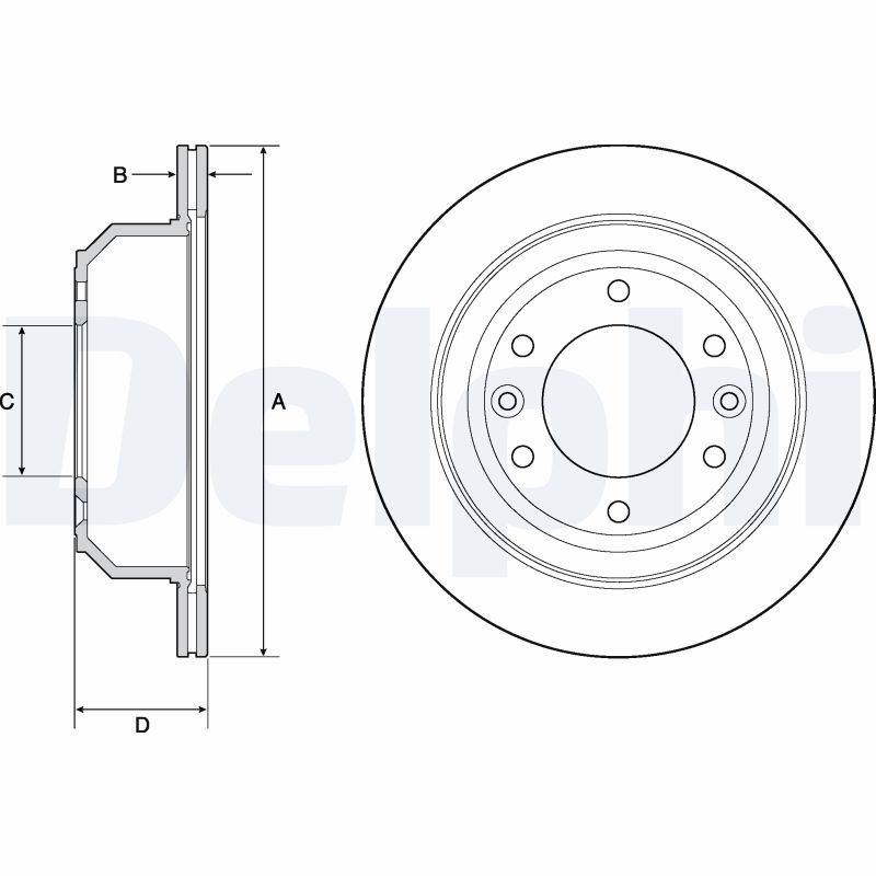 DELPHI DLP BG4692C Féktárcsa