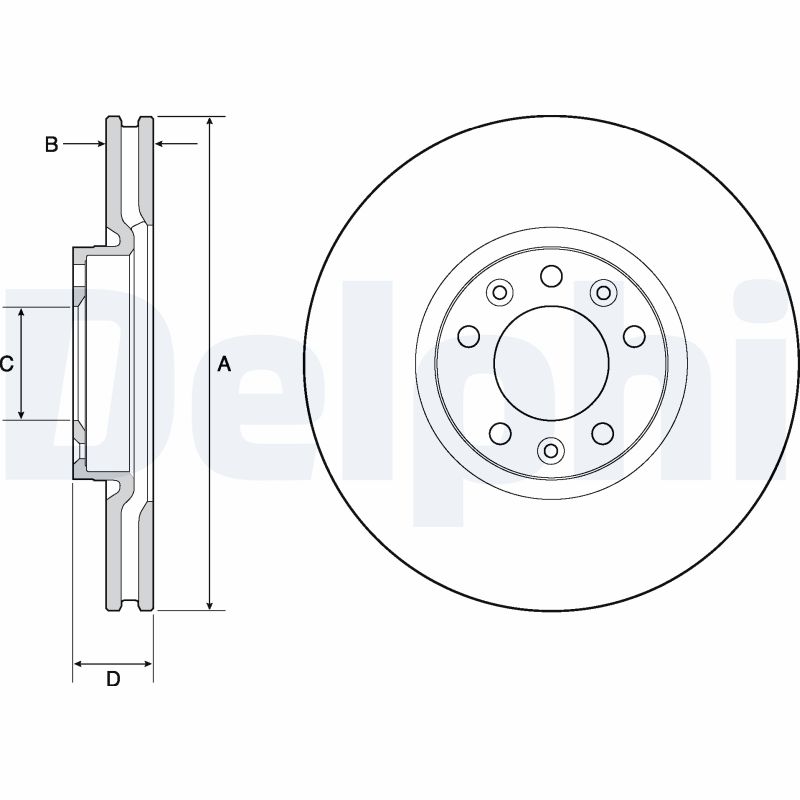 DELPHI DLP BG4696C Féktárcsa