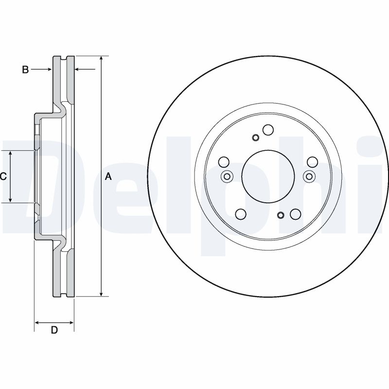 DELPHI DLP BG4698C Féktárcsa