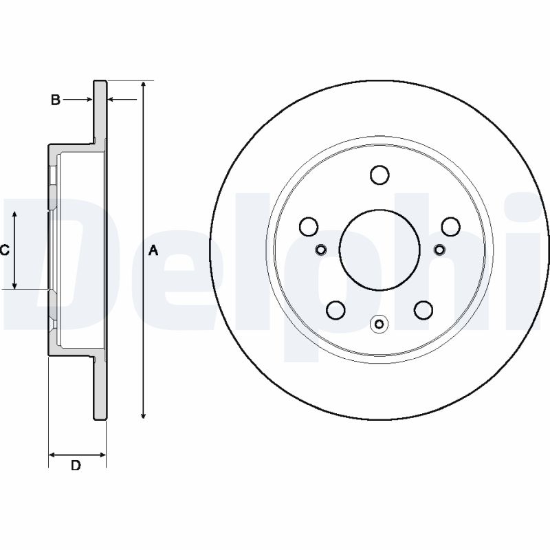 DELPHI DLP BG4709C Féktárcsa