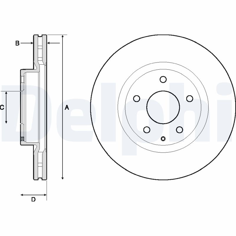 DELPHI DLP BG4713C Féktárcsa