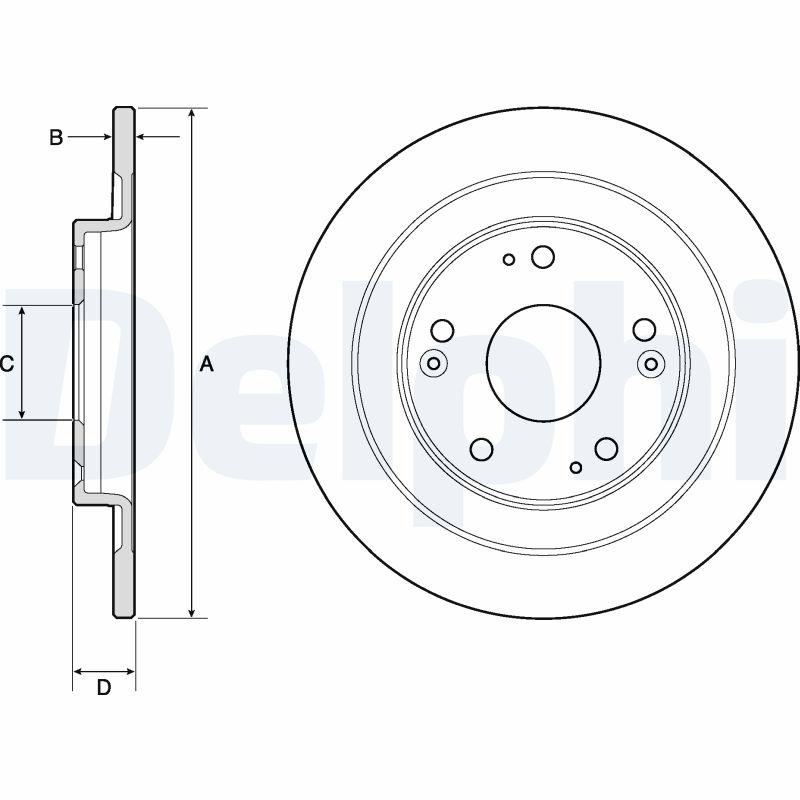 DELPHI DLP BG4773C Féktárcsa