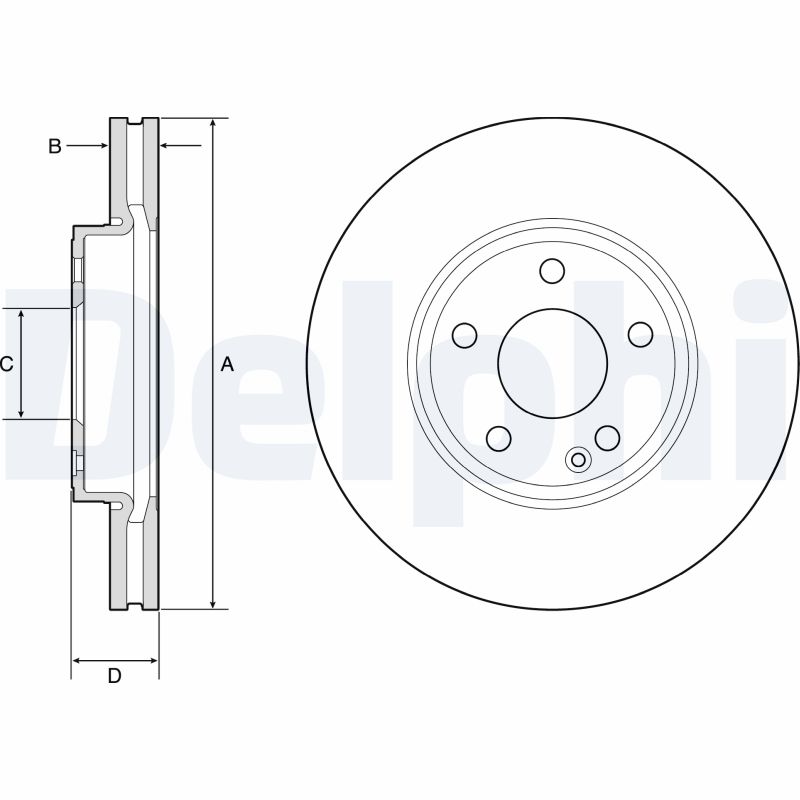 DELPHI DLP BG4788C Féktárcsa