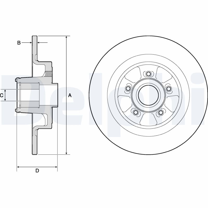 DELPHI BG9133RS Féktárcsa