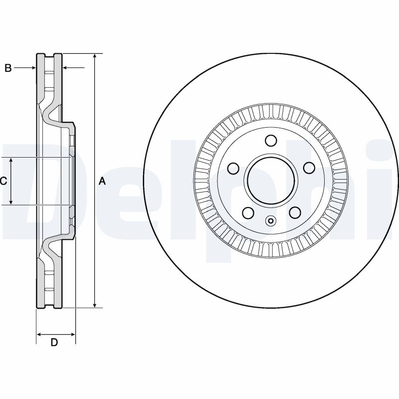 DELPHI BG9171C Féktárcsa