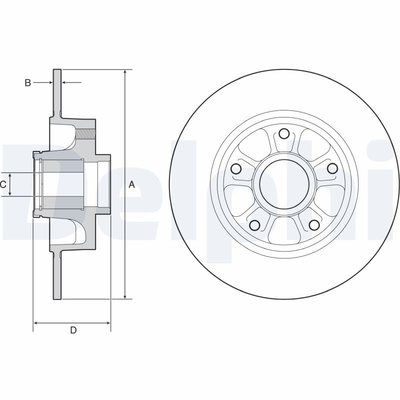 DELPHI BG9230RSC Féktárcsa